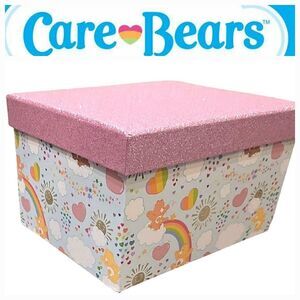 Care Bears Glittery Rainbow & Hearts Storage Box